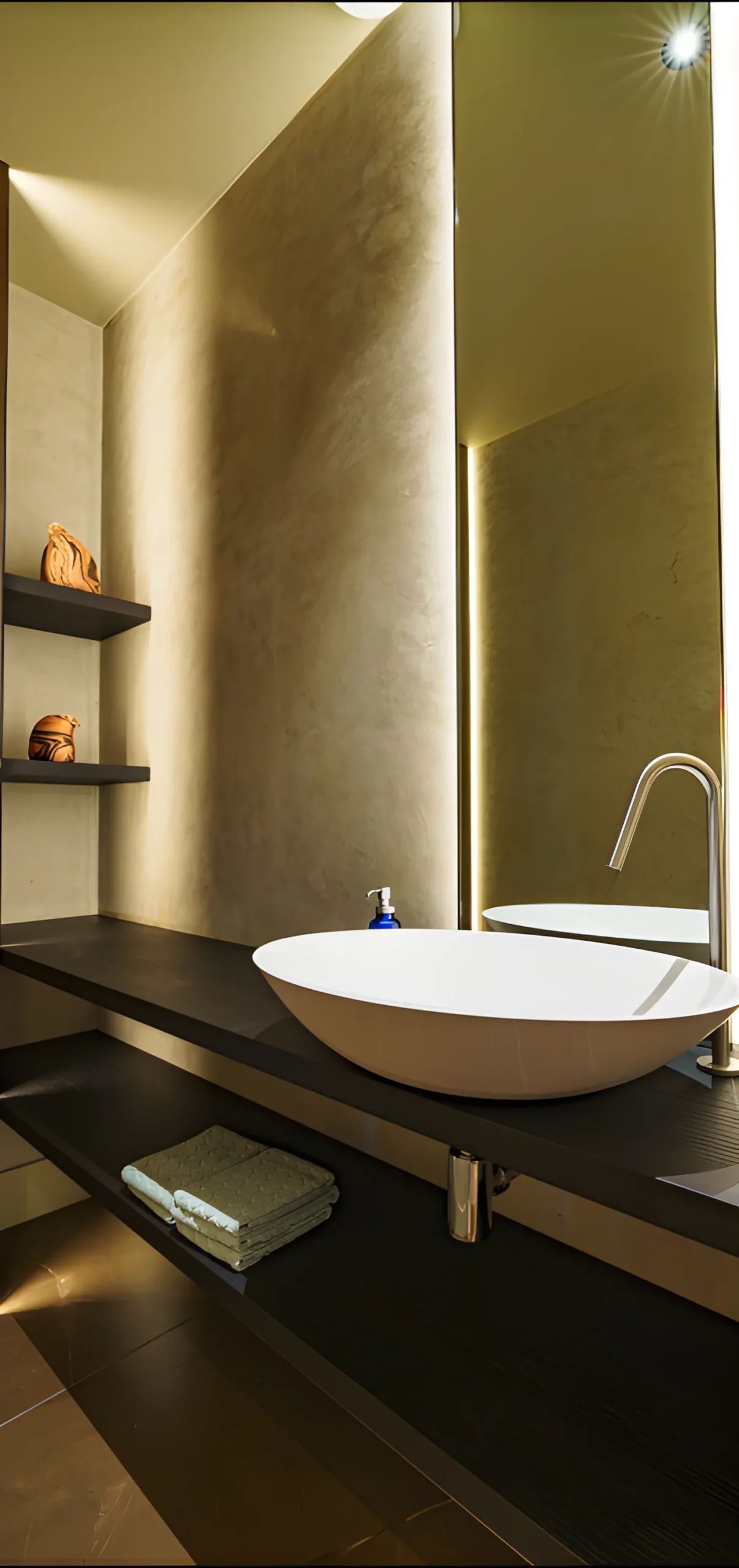 Levensverhaal weerspiegelt interieur - kraan